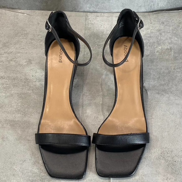Abound Women's Black Finn Square-Toe Ankle-Strap Block-Heel Sandals SZ 12 - Picture 3 of 12
